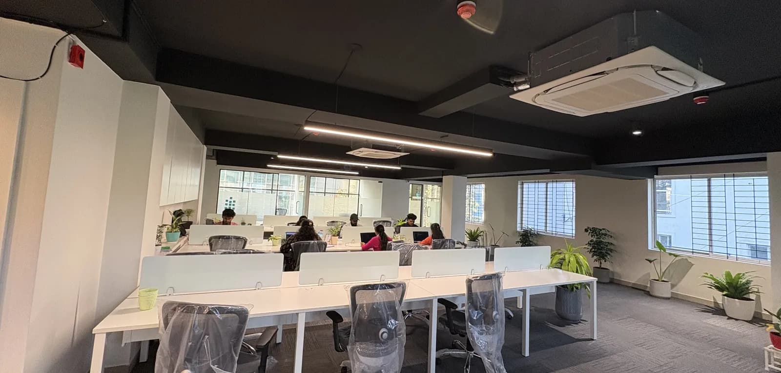 Open-plan floor of the Brightnodes office in Koramangala, Bengaluru